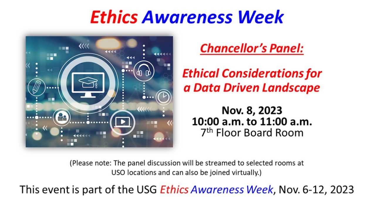 Chancellor's panel: ethical considerations for a data driven landscape