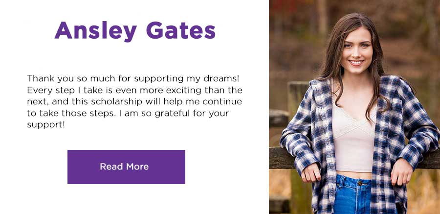 Ansley Gates, read her story. click here.