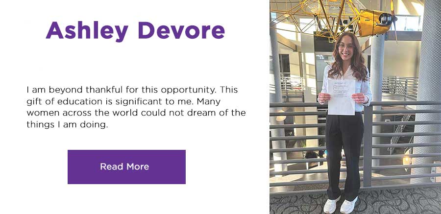 Ashley Devore, read her story. click here.